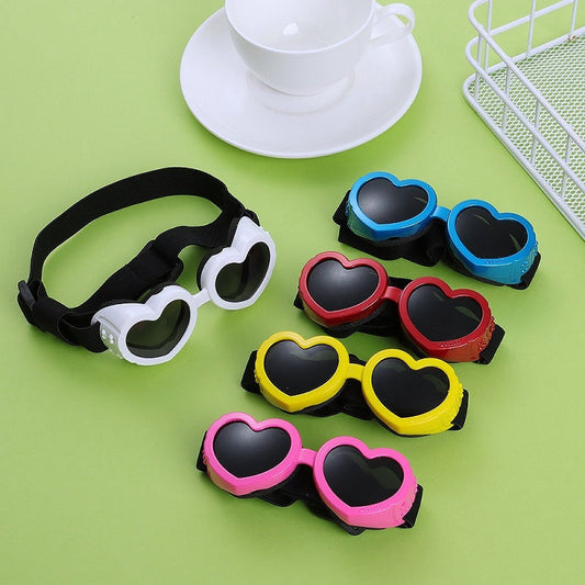 Heart-shaped Pet Sunglasses for UV Protection - My Puppy Fresh