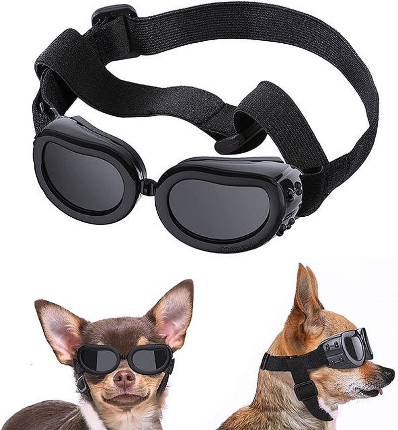 Dog Sunglasses and Wind Protection Helmet Set - My Puppy Fresh