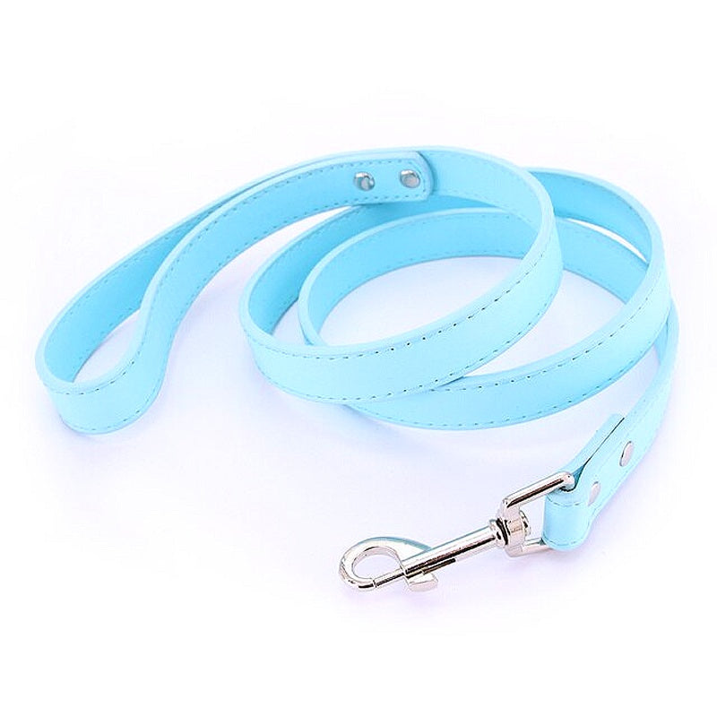 16 Colors Leather Dog Leash - My Puppy Fresh