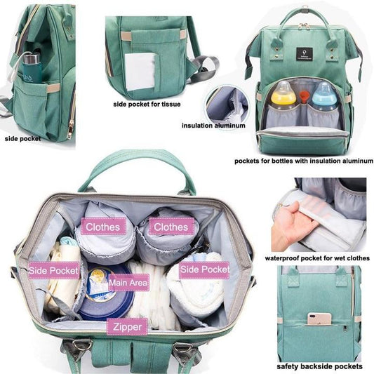 Baby USB Rechargable Diaper Bag - diaper bag - My Store