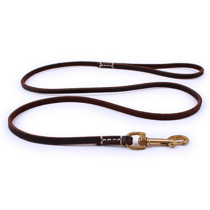 Stylish Leather Pet Leash for Small Medium Dogs - My Puppy Fresh