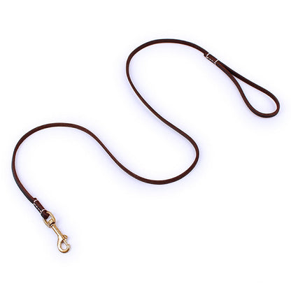 Stylish Leather Pet Leash for Small Medium Dogs - My Puppy Fresh