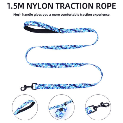 4 Combo Matching Dog Collar Harness Leash Pouch Set - My Puppy Fresh