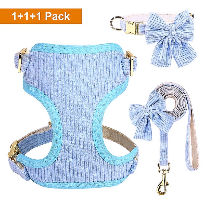 Adorable Dog Harness Collar Leash Set - My Puppy Fresh