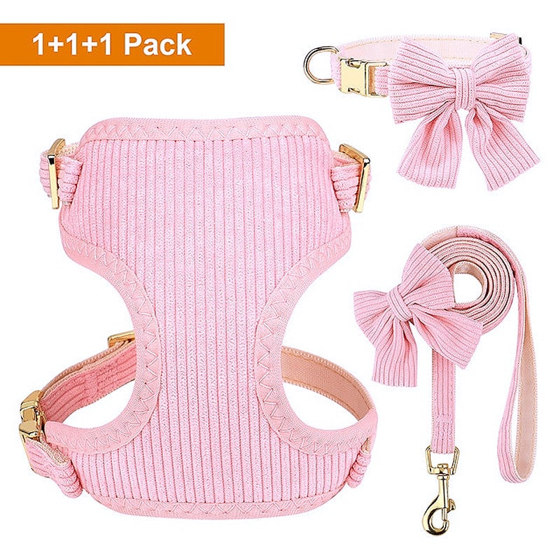 Adorable Dog Harness Collar Leash Set - My Puppy Fresh
