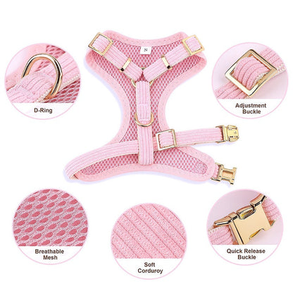 Adorable Dog Harness Collar Leash Set - My Puppy Fresh