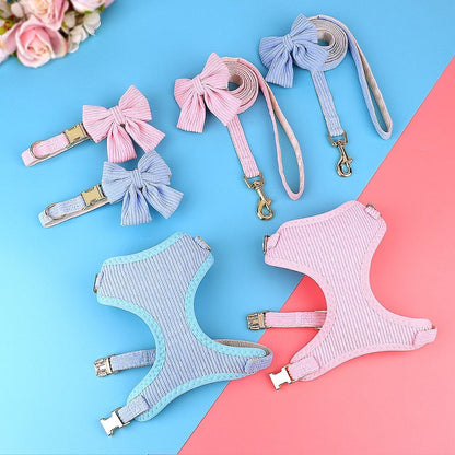 Adorable Dog Harness Collar Leash Set - My Puppy Fresh