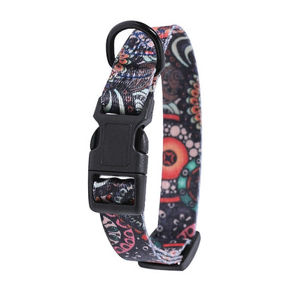 Bohemian Style Nylon Dog Collar Leash Set - My Puppy Fresh