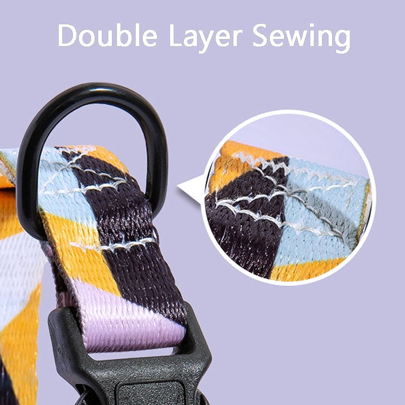 Bohemian Style Nylon Dog Collar Leash Set - My Puppy Fresh