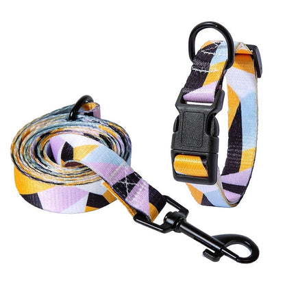 Bohemian Style Nylon Dog Collar Leash Set - My Puppy Fresh