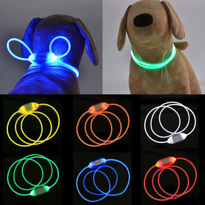 Adjustable LED Glowing Dog Collar - My Puppy Fresh