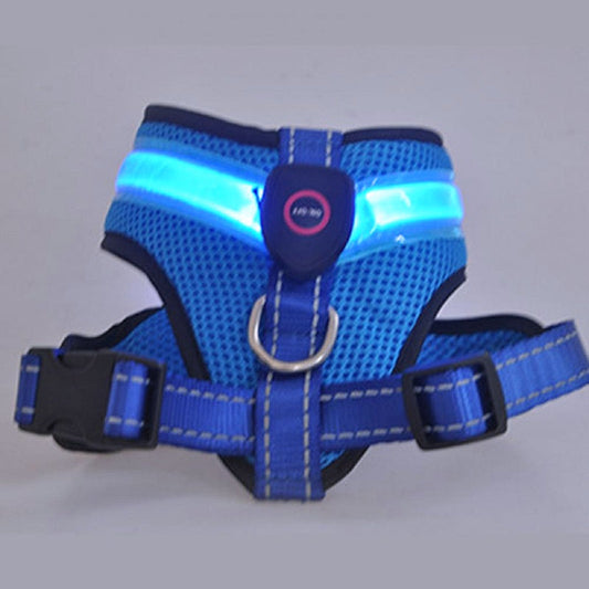 Great Pet LED Harness: No Pull Dog Vest with LED Light - My Puppy Fresh