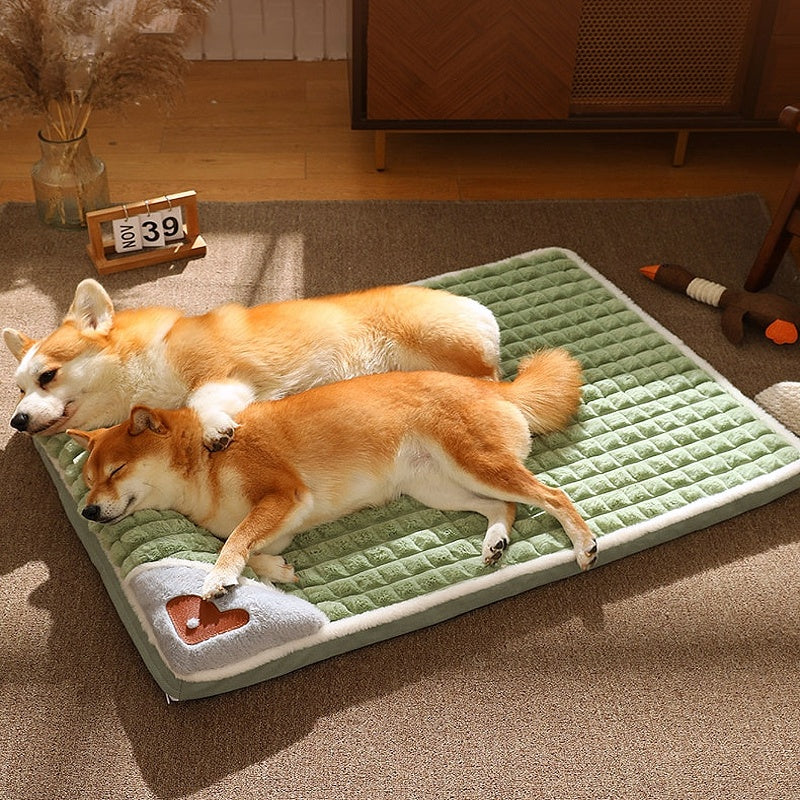 Luxury Plaid Winter Dog Mat - My Puppy Fresh
