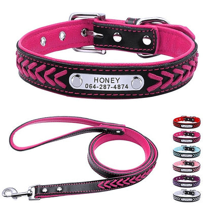 Braided Custom Leather Dog Collars - My Puppy Fresh