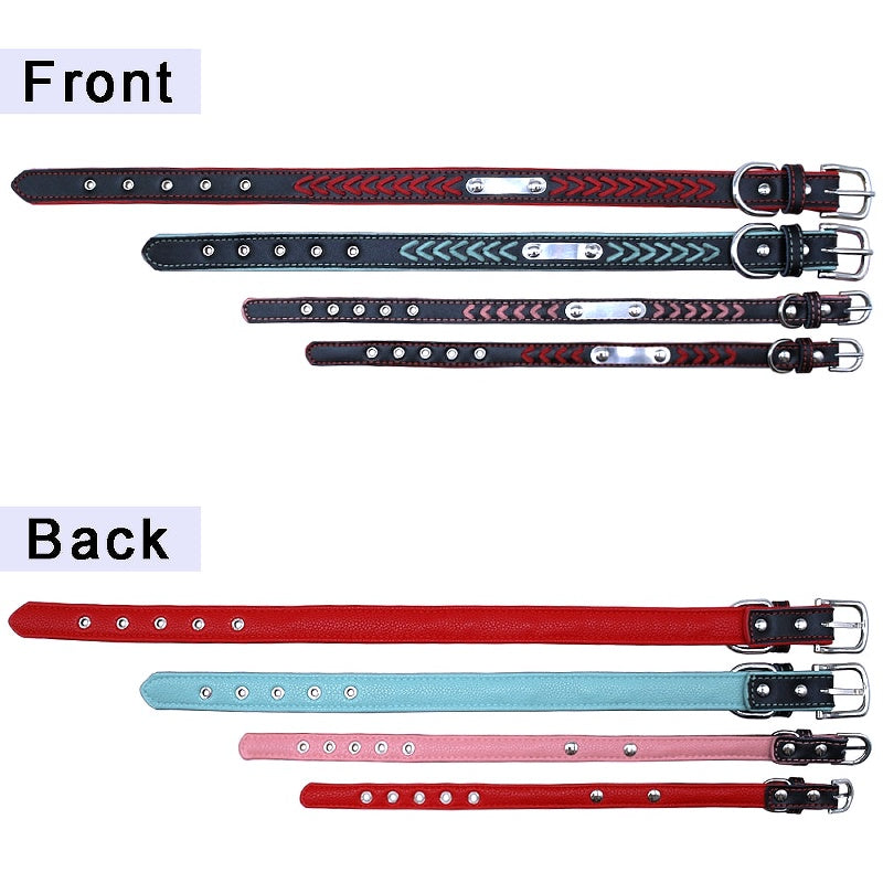 Braided Custom Leather Dog Collars - My Puppy Fresh