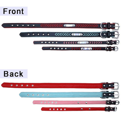 Braided Custom Leather Dog Collars - My Puppy Fresh