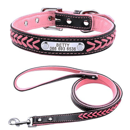 Braided Custom Leather Dog Collars - My Puppy Fresh