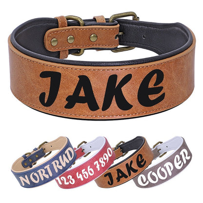 Customizable Leather Stylish Collar - My Puppy Fresh