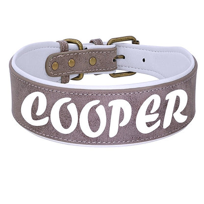 Customizable Leather Stylish Collar - My Puppy Fresh