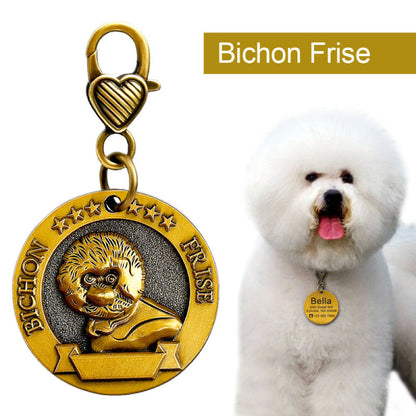 Personalized Gold 3D Dog Tags - My Puppy Fresh