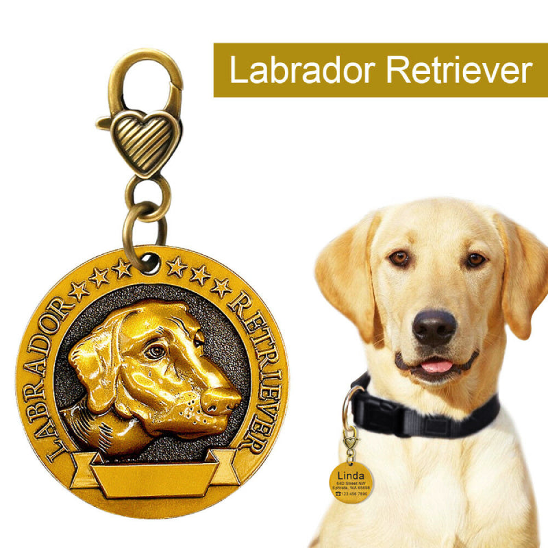 Personalized Gold 3D Dog Tags - My Puppy Fresh