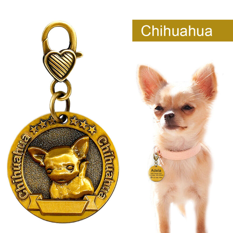 Personalized Gold 3D Dog Tags - My Puppy Fresh