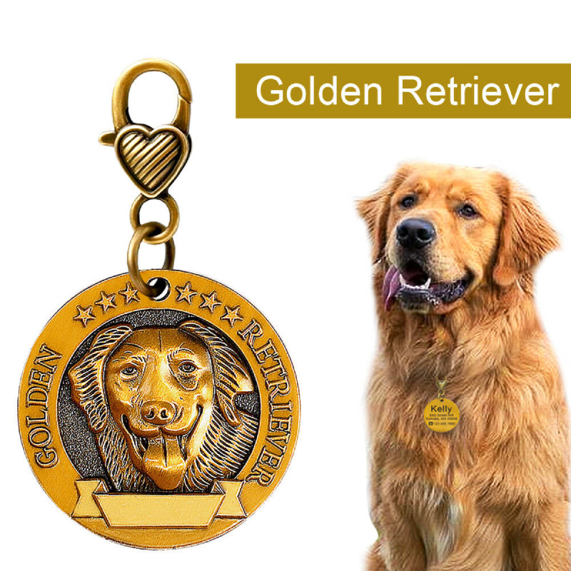 Personalized Gold 3D Dog Tags - My Puppy Fresh