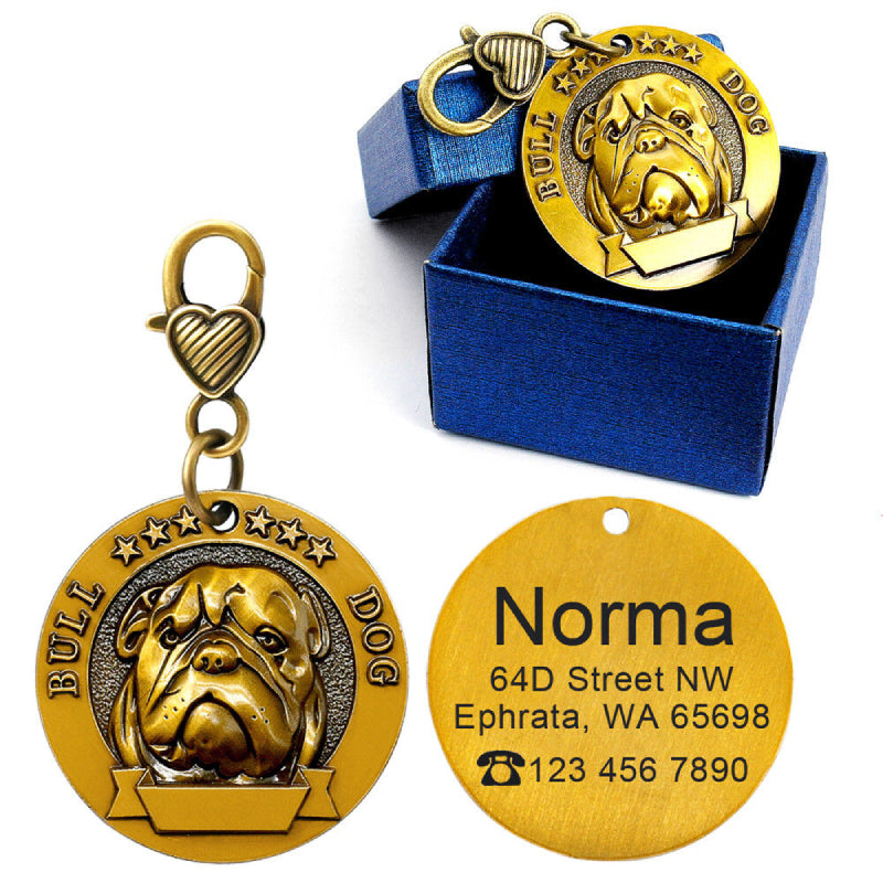 Personalized Gold 3D Dog Tags - My Puppy Fresh