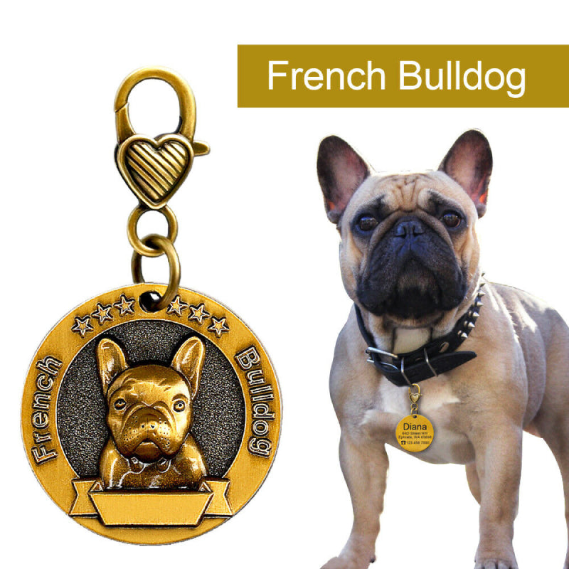 Personalized Gold 3D Dog Tags - My Puppy Fresh