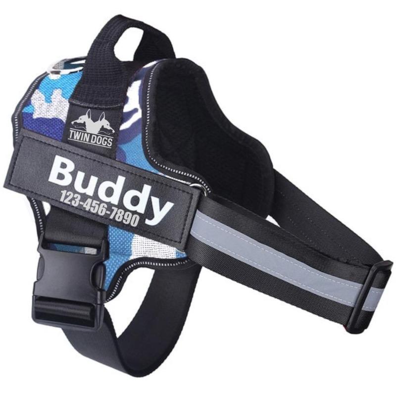 Personalized No Pull Reflective Dog Harness - My Puppy Fresh