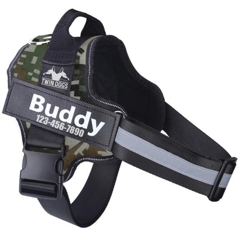 Personalized No Pull Reflective Dog Harness - My Puppy Fresh