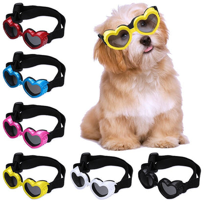 Heart-shaped Pet Sunglasses for UV Protection - My Puppy Fresh