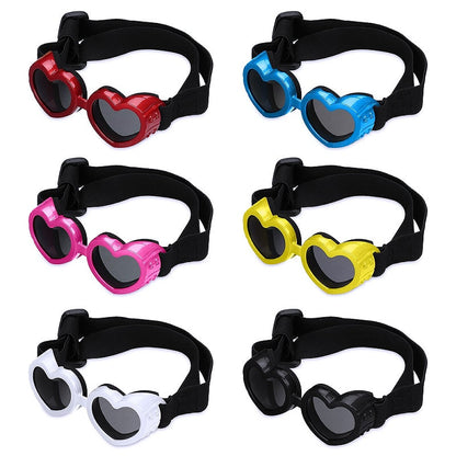Heart-shaped Pet Sunglasses for UV Protection - My Puppy Fresh