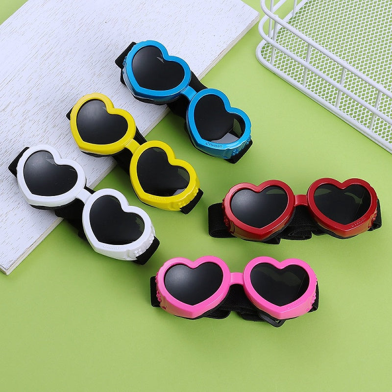 Heart-shaped Pet Sunglasses for UV Protection - My Puppy Fresh