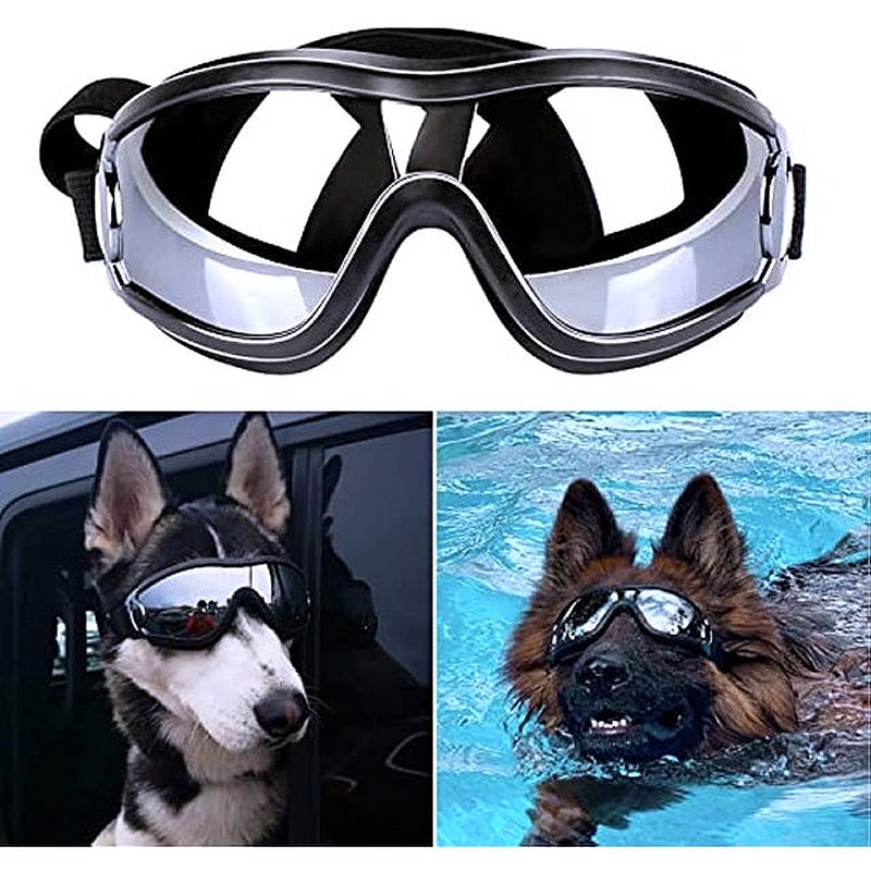 Dog Sunglasses and Wind Protection Helmet Set - My Puppy Fresh