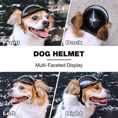 Dog Sunglasses and Wind Protection Helmet Set - My Puppy Fresh