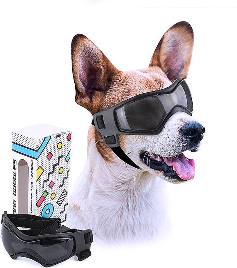 Dog Sunglasses and Wind Protection Helmet Set - My Puppy Fresh