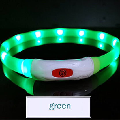 Glowing Safety LED Collar For Furry Friends - My Puppy Fresh