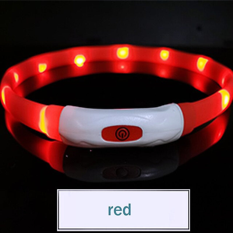 Glowing Safety LED Collar For Furry Friends - My Puppy Fresh