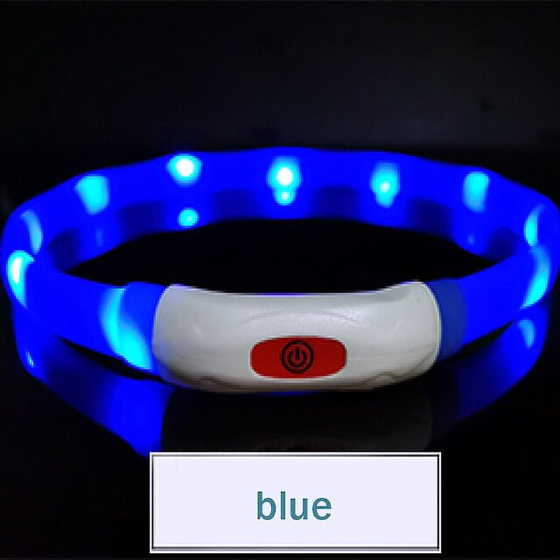 Glowing Safety LED Collar For Furry Friends - My Puppy Fresh