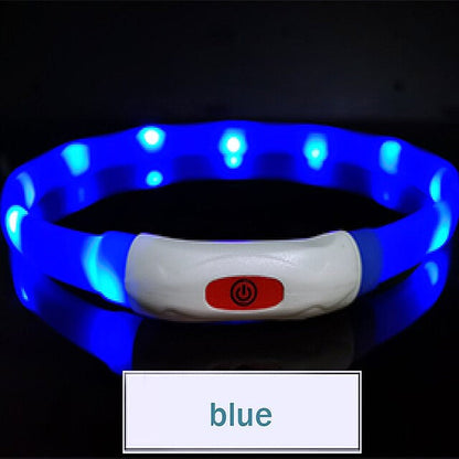 Glowing Safety LED Collar For Furry Friends - My Puppy Fresh