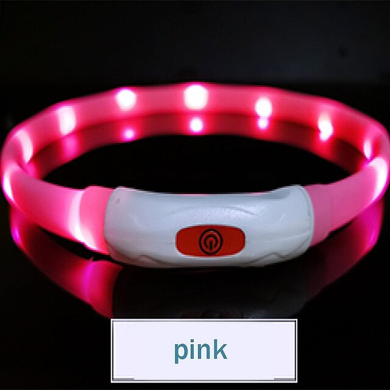 Glowing Safety LED Collar For Furry Friends - My Puppy Fresh