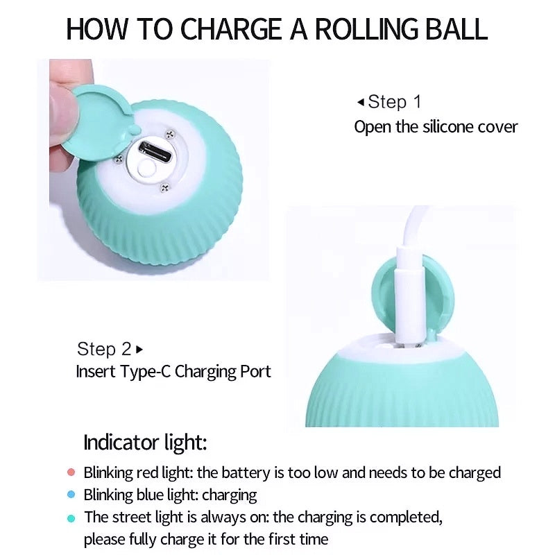 Smart Auto Rolling Ball Dog Toy - My Puppy Fresh