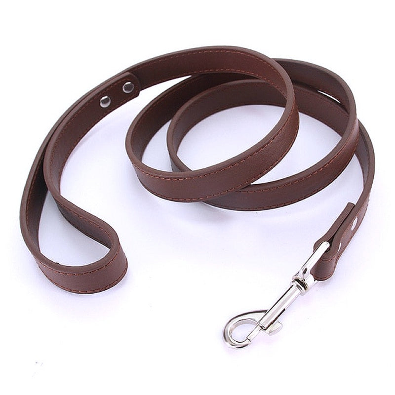 16 Colors Leather Dog Leash - My Puppy Fresh