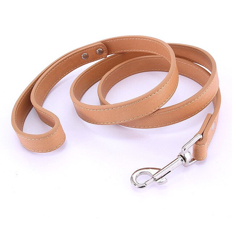 16 Colors Leather Dog Leash - My Puppy Fresh