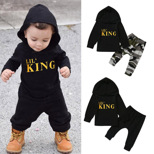 King Hoodie Set -  Little-Fresh - []