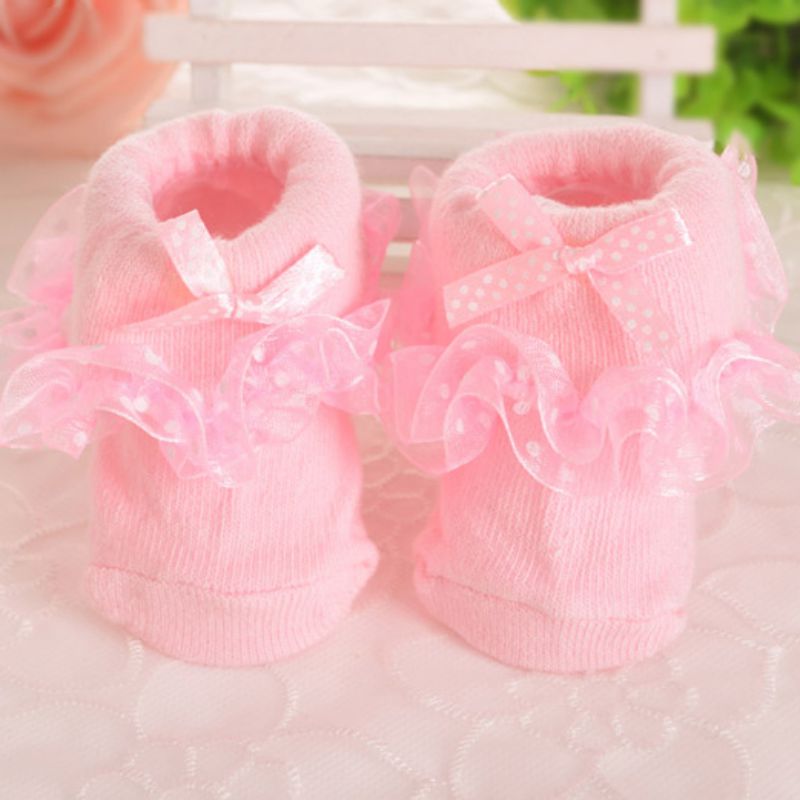 Baby Lace Floral Ankle Socks -  Little-Fresh - []