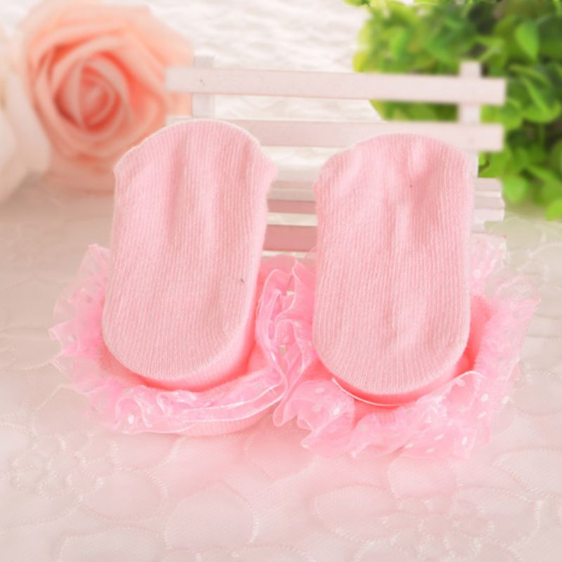 Baby Lace Floral Ankle Socks -  Little-Fresh - []