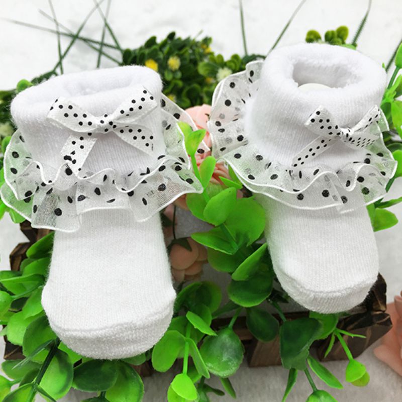 Baby Lace Floral Ankle Socks -  Little-Fresh - []